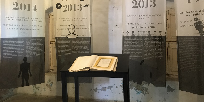 Image of the constitutional exhibits inside Dr. Babasaheb Ambedkar Museum & Memorial