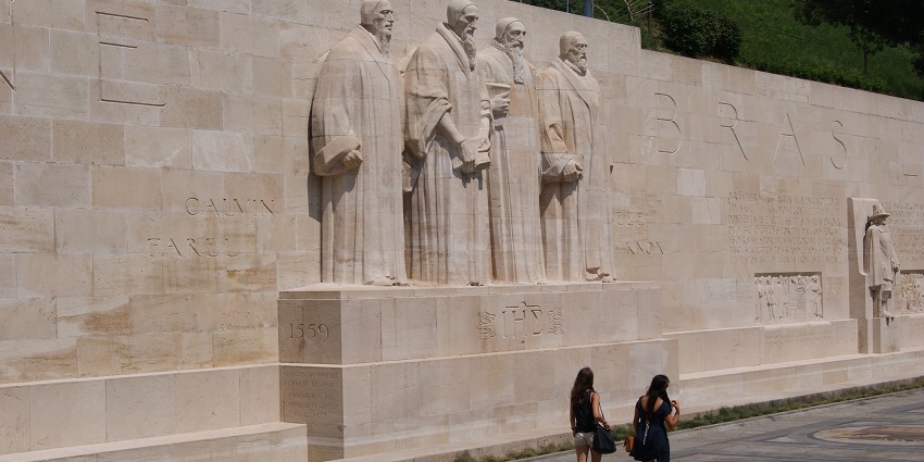 Monument commemorating key figures of the Reformation movement