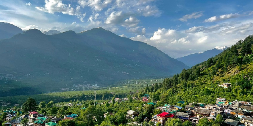 Scenic Adwani village panorama, one of the top places to visit in Pauri Garhwal.