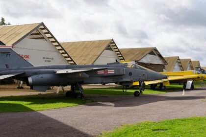 An image of the Second TU-142M Naval at the Aircraft Museum Kolkata inauguration.