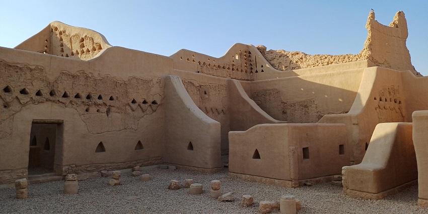 A cultural park in Diriyah showcasing traditional architecture and local heritage.