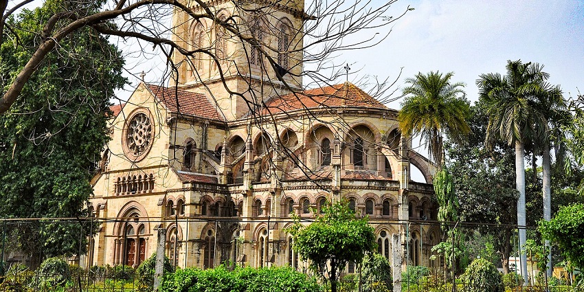 A picture of a traditional church building, which is one of the best places to visit in Allahabad