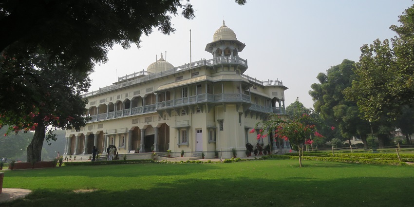 A picture of iconic Anand Bhavan, former residence of the Nehru family in Prayagraj.
