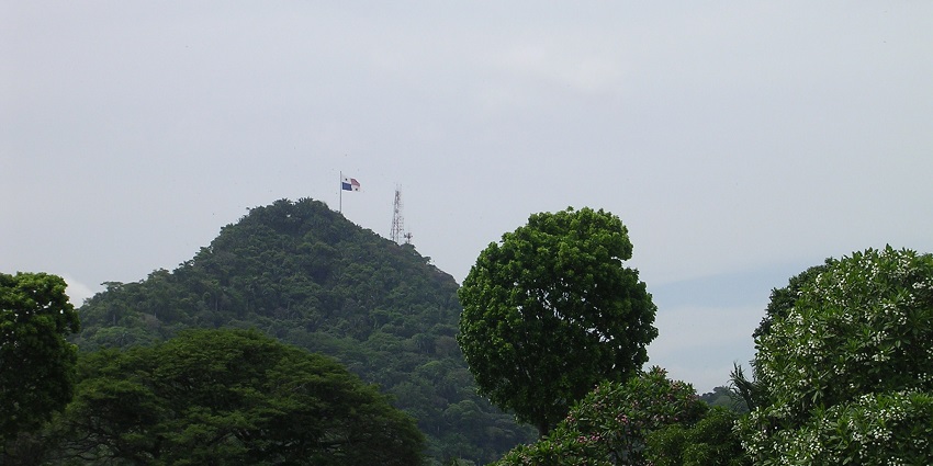 An image of Ancon Hill, a popular destination near the Panama Islands, showcasing Panama City.