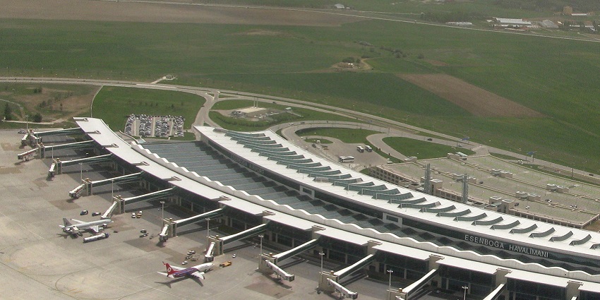 International airport serving Turkey’s capital with a variety of flights.