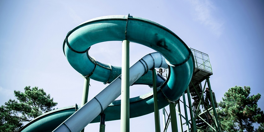 Places to visit in Kuwait include a water park offering thrilling slides, pools and activities.