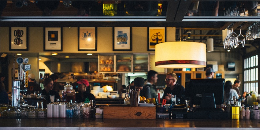 Image of elegant wine bar with an extensive selection of fine wines