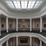 A European and American art exhibit inside the University of Michigan Museum of Art, showcasing art galleries in Michigan.