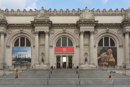 An exterior view of art gallery USA, Metropolitan Museum of Art in New York City