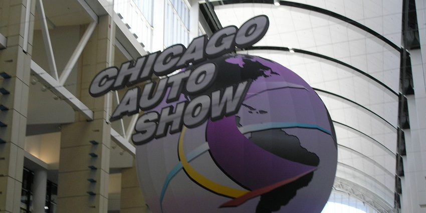The title for the Chicago Auto Show - at the Chicago Auto Show in Illinois