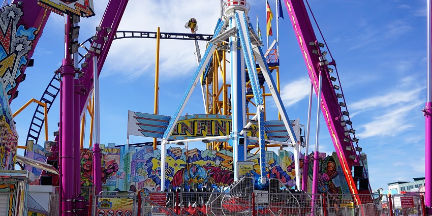 Annual fair offering amusement rides, food, and cultural festivities