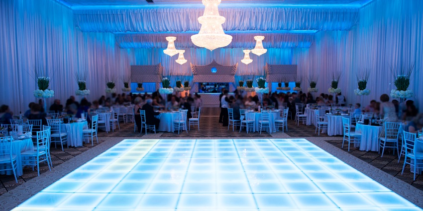 Aveda Club features wellness services and gourmet dining experiences at their spacious banquet halls