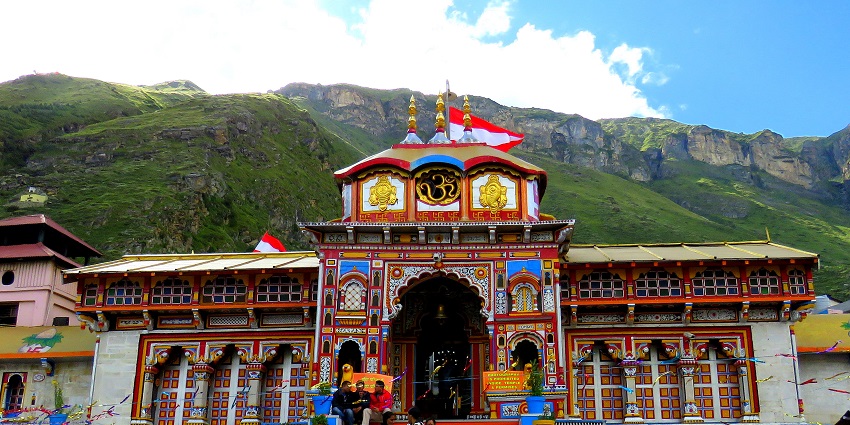 Image of Badrinath Temple is a sacred pilgrimage site in Uttarakhand, India.