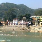 People seen dipping at the Bagnath Temple in Bageshwar, Uttarakhand