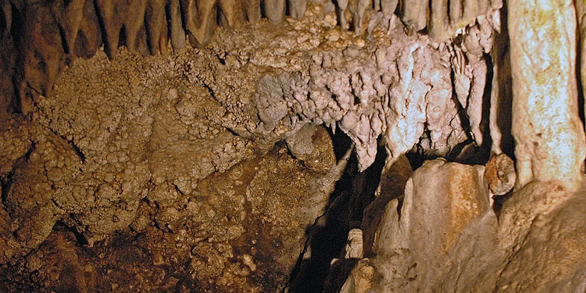 Expansive cave known for unique stalactites and natural beauty