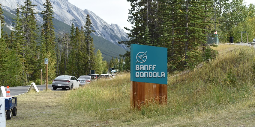 View from Banff Gondola, showcasing breathtaking landscapes near Banff National Park.