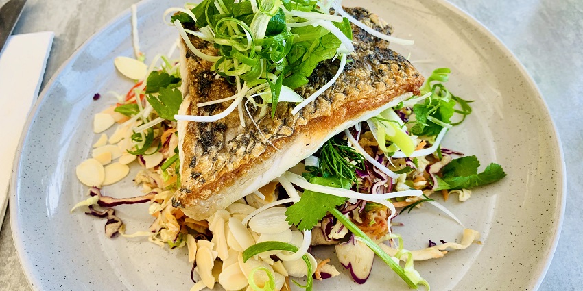 Grilled barramundi brings out the flavors of the best foods in Australia.