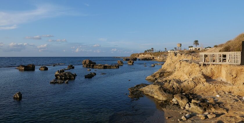 Image of Tyre beach in Lebanon - the beaches in Lebanon feature crystal clear waters