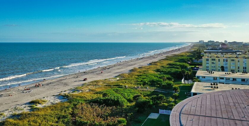 An image showing a view of Cocoa beach - one of the best beaches in Orlando Florida