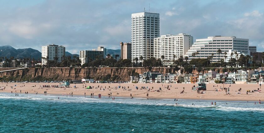 An image showing a view of Venice Beach, one of the best beaches to visit in California