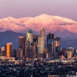 Watching sunsets along Mount Baldy is one of the things to do in Los Angeles in December.