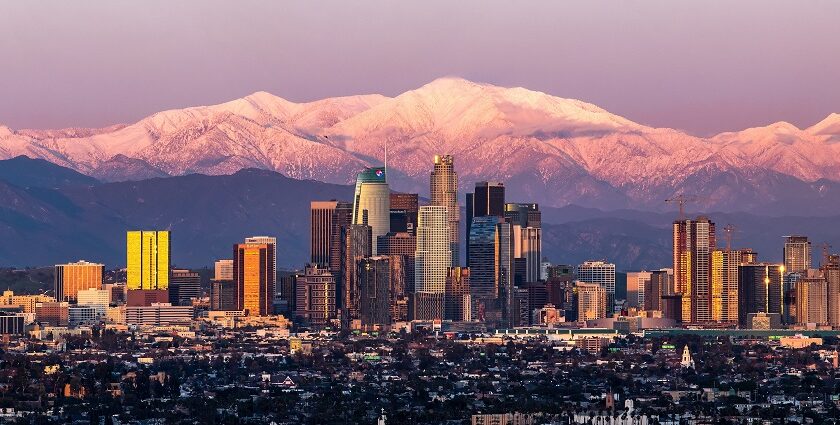 Watching sunsets along Mount Baldy is one of the things to do in Los Angeles in December.