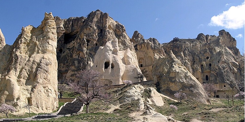 The best to visit the Goreme Open Air Museum Turkey is April-May and September-October.
