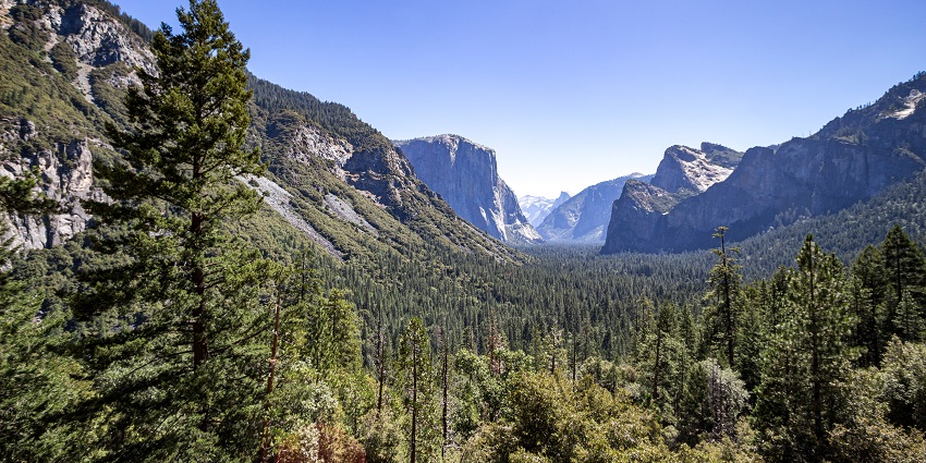 An image of the Yosemite Falls, a famous waterfall located in the Yosemite National Park.