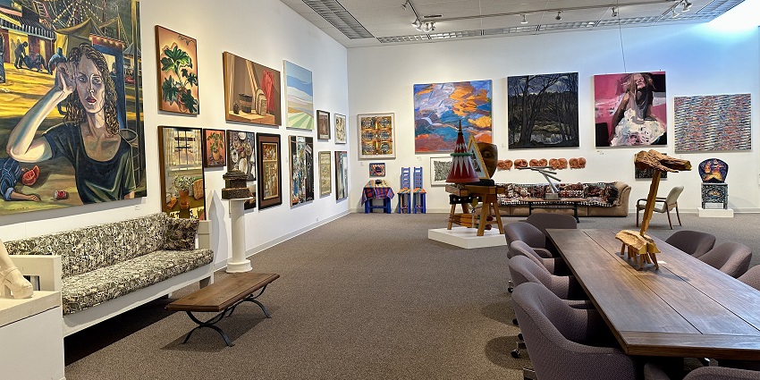 An interior gallery of the Anderson Museum of Contemporary Art in Roswell, New Mexico.