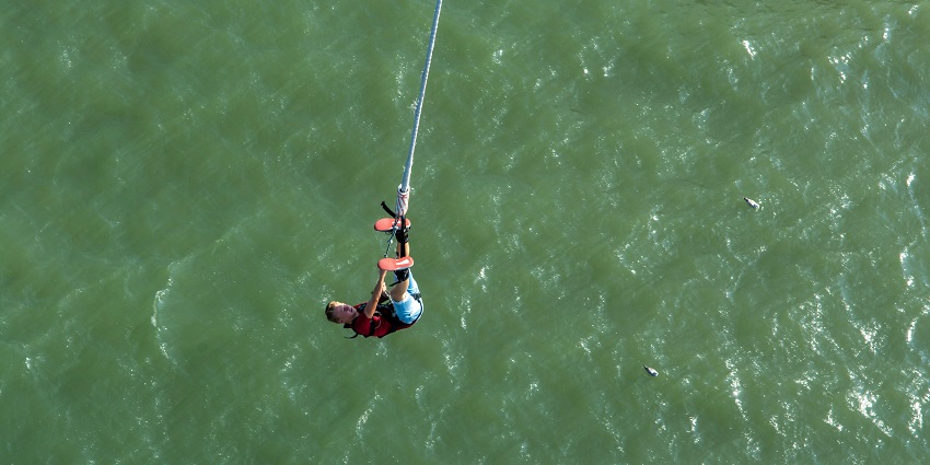 An image, showcasing the best time for bungee jumping in Kolad is between October and March.