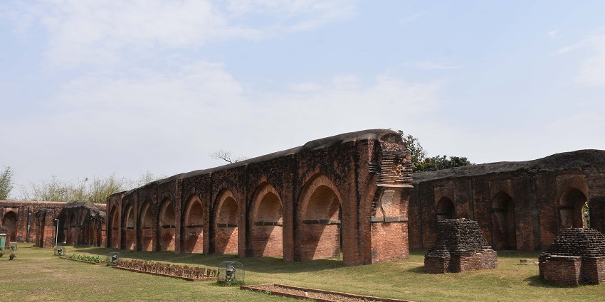 - An image of Kadam Rasul Mosque under a clear blue sky, ideal for exploring during cooler months.