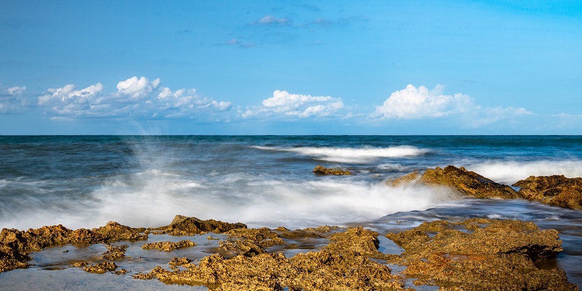 An image of Bethune Beach, a famous beach to visit near Orlando in Florida