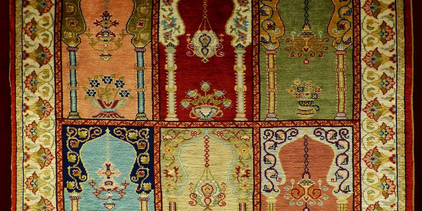 Traditional carpet-making crafts in Bhadohi, a culturally rich town near Allahabad.