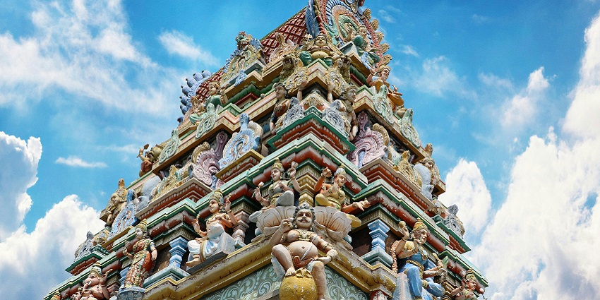 A beautiful close-up scenic view of the intricacies of the Bhagabanpur temple.