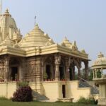 A view of Biharinath Temple, showcasing its stunning architecture and serene surroundings.