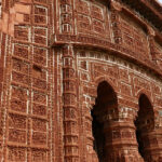 A scenic picture of one of the famous temples in Bishnupur Jor Bangla Temple.