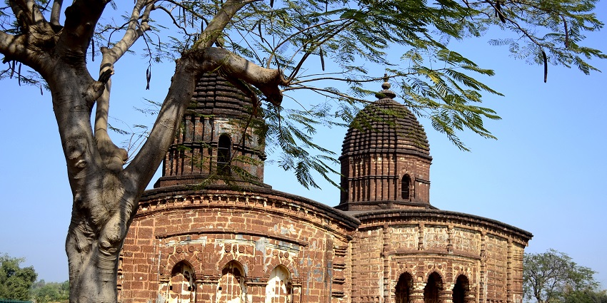 An image of Bishnupur featuring its stunning terracotta temples and rich cultural heritage.