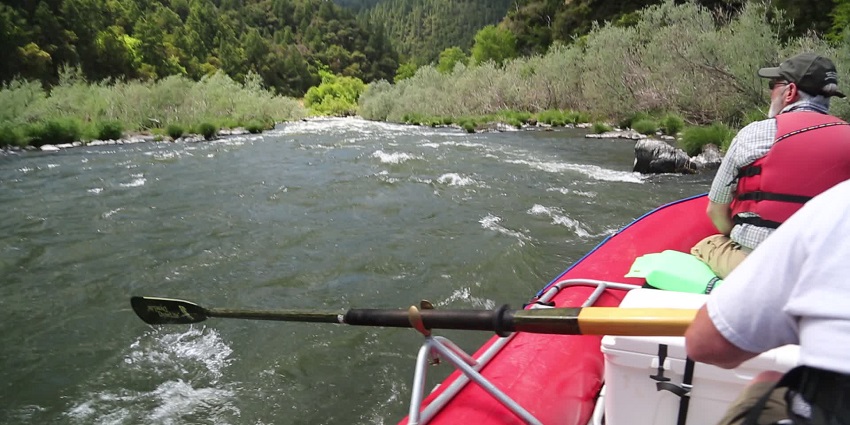 Experience thrilling rafting in a region near Waitomo glowworm cave in New Zealand
