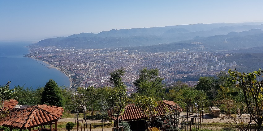 Panoramic hill offering breathtaking views of Trabzon and surrounding landscapes