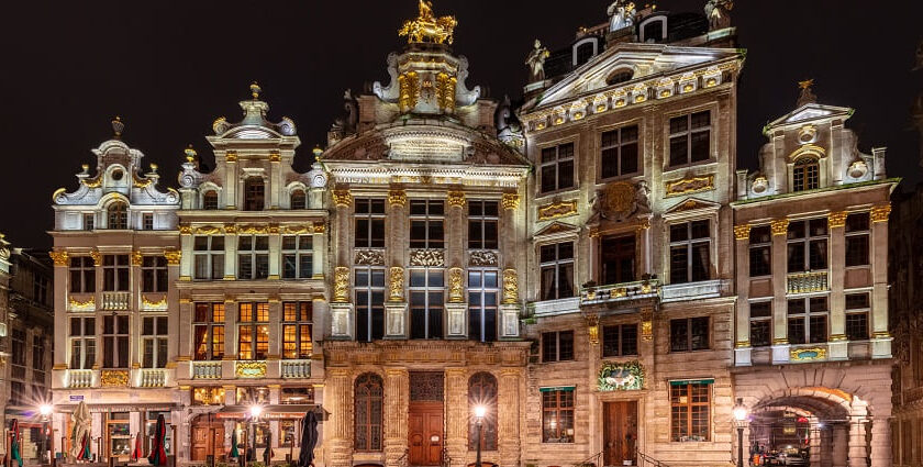 A glimpse of bright light showcasing Brussels nightlife offers bars, clubs, and live music.