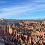 An image of an aerial view of Bryce Canyon National Park's unique rock formations.