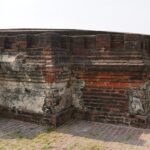 A picture of a Buddhist stupa at Bharatpur in Purba Bardhaman district, West Bengal.