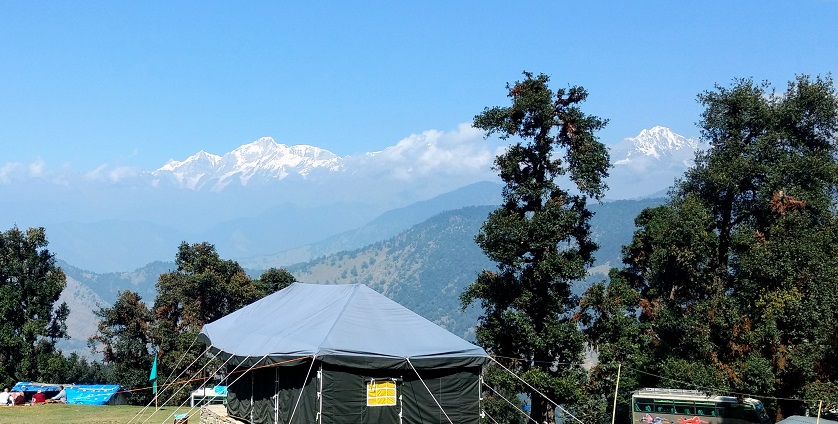 Adventure camp offering activities like rafting and trekking experiences in Rishikesh.
