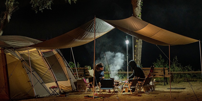 Camping Adventure Sports in Yelagiri, offering a starlit experience in the wilderness