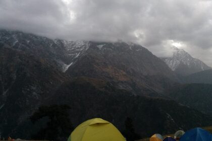 Camping in Chakrata offers stunning mountain views, starry skies, and campfires.