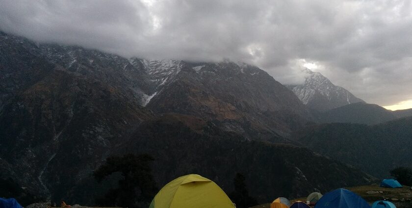 Camping in Chakrata offers stunning mountain views, starry skies, and campfires.