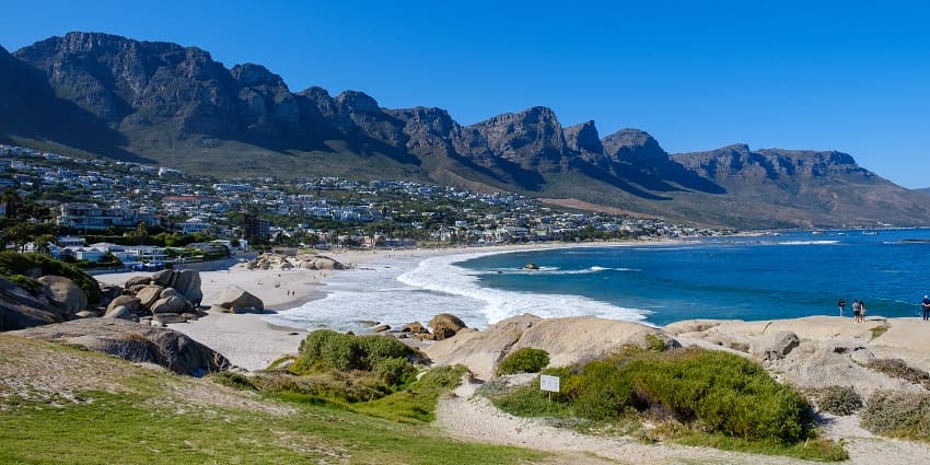 Finding serenity in Camps Bay which one of Cape Town beaches in South Africa.