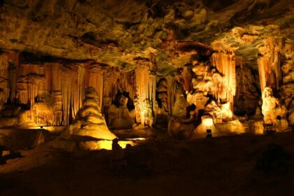 Explore the stunning Cango Caves which is located outside Oudtshoorn in South Africa.