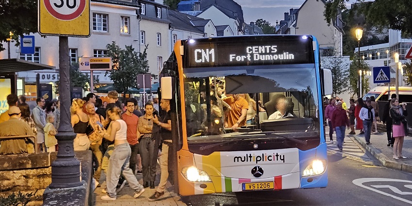 Tourists and Locals throng for a ride in the vibrant City Night Bus