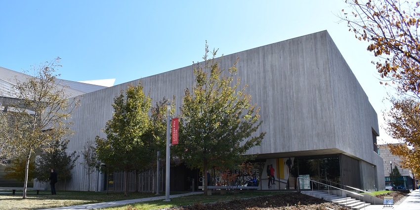 Exterior view of the Clyfford Still Museum, featuring modern architecture and design